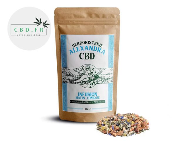 Infusion CBD Thé Matin Tonique Bio - Herboristerie Alexandra