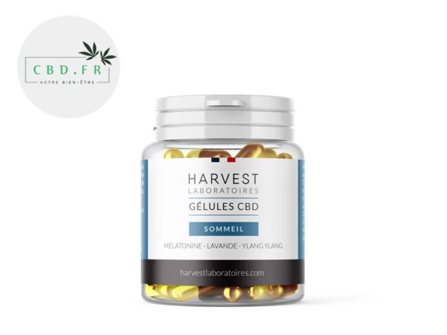 Gélules CBD 750mg Mélatonine - Harvest Laboratoires