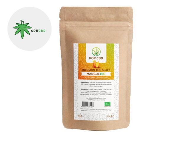 Infusion CBD Thé glacé chanvre Mangue - Pop CBD