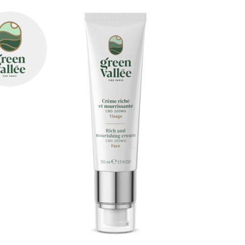 Crème CBD Nourissante Visage Green Vallée