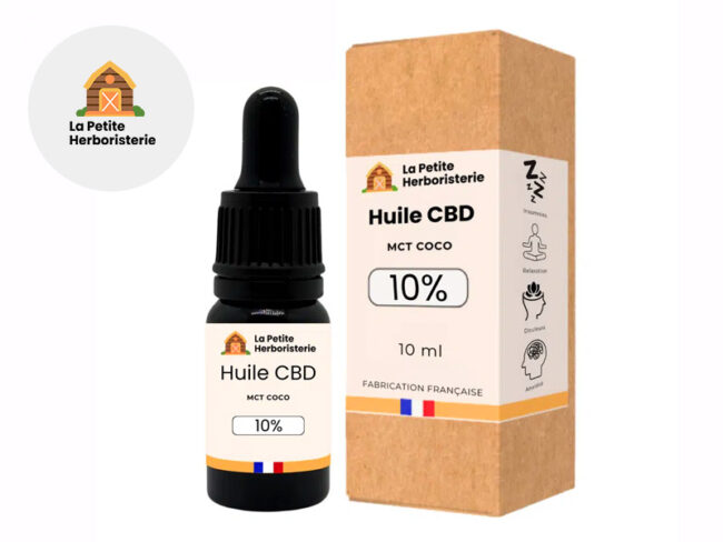 Huile CBD 10% (10ml) - La Petite Herboristerie