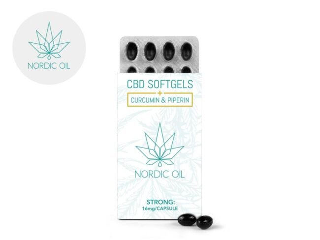 Capsules CBD 960mg Curcumine - Nordic Oil