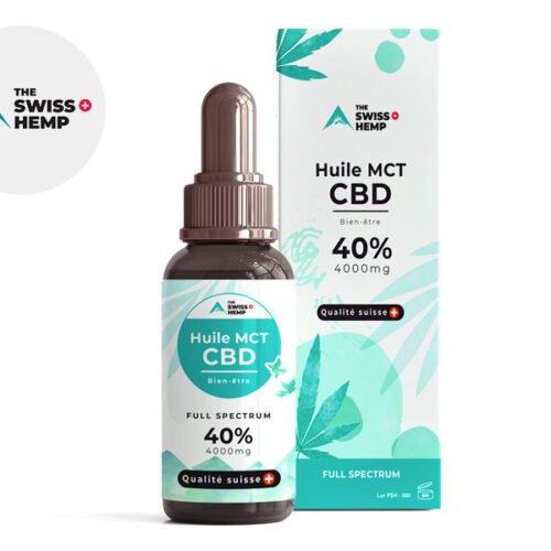 Huile CBD 40% Bio (10ml) - The Swiss Hemp