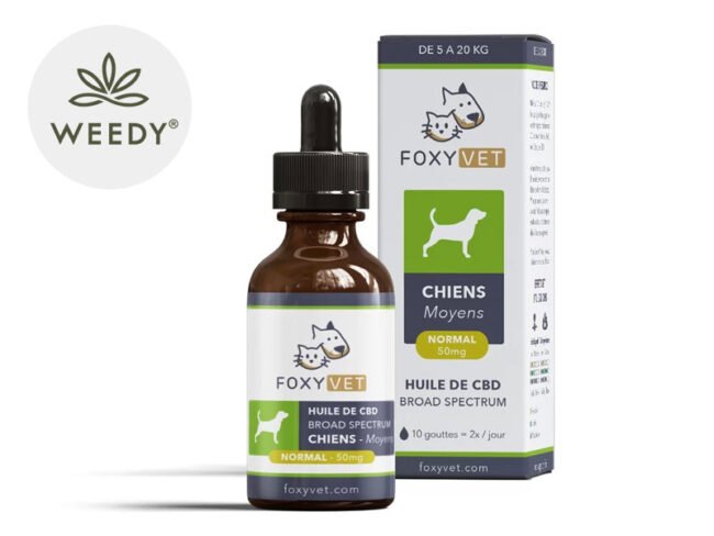 Huile CBD Chien 5% Foxyvet 30ml