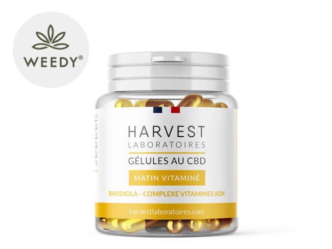 Gélules CBD 750mg Matin Vitaminé - Harvest Laboratoires