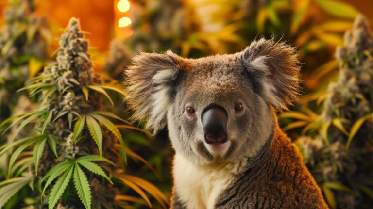 koala devant plantes de thv-n10